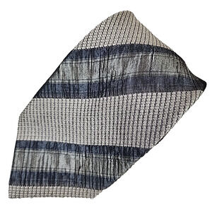Alcione Silk Vintage Necktie 59" x 4" Silver/Gray - Made in Italy
